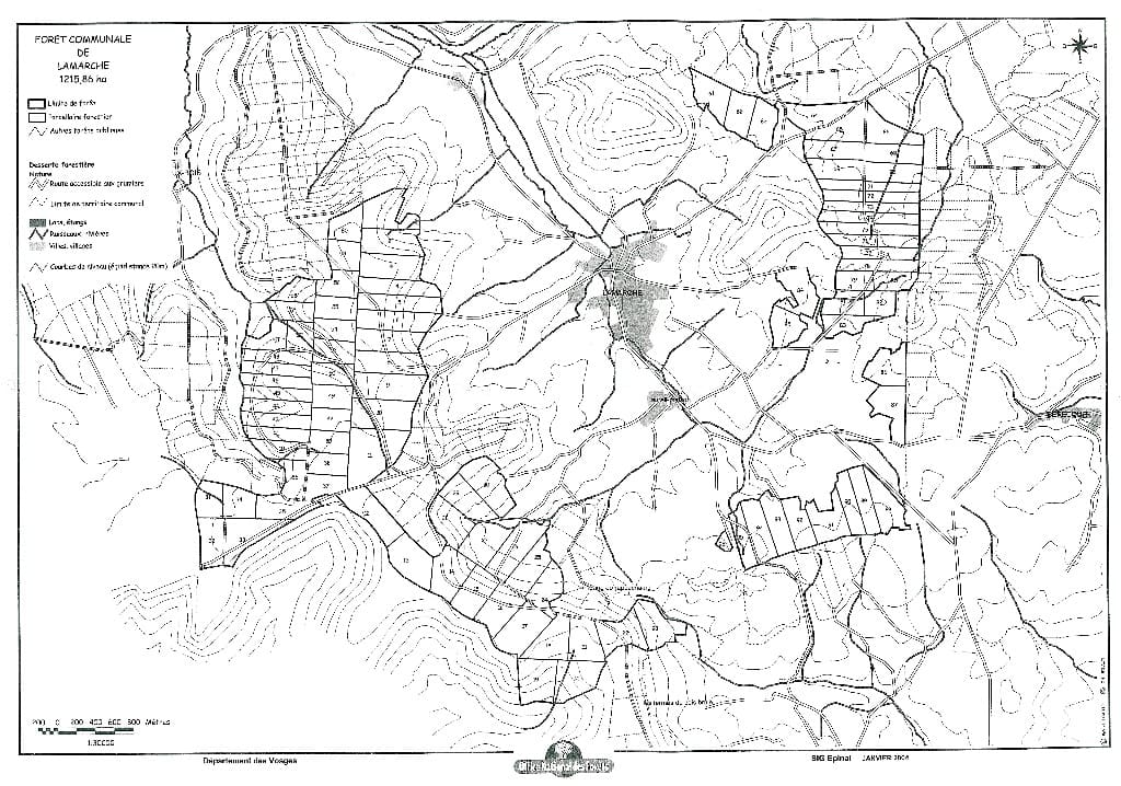 plan Foret Communale Lamarche