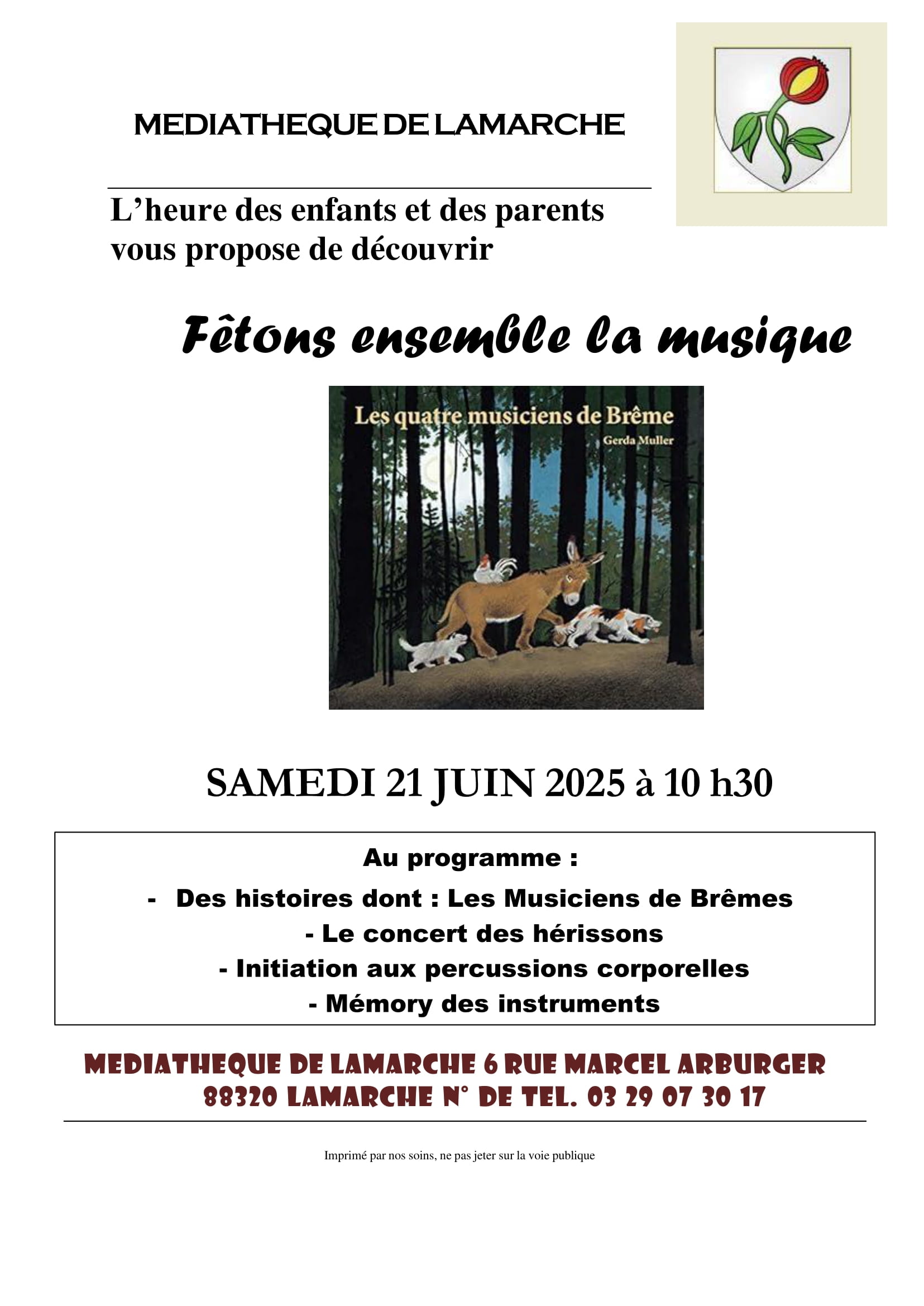 L'heure des enfants 21 Juin 2025